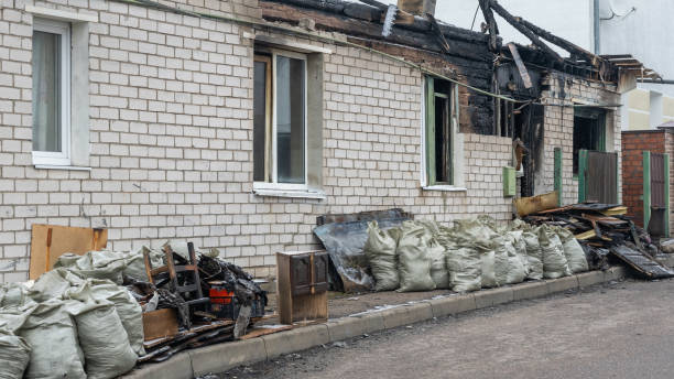 Professional Soot Cleanup technician working in Upper Falls, MD